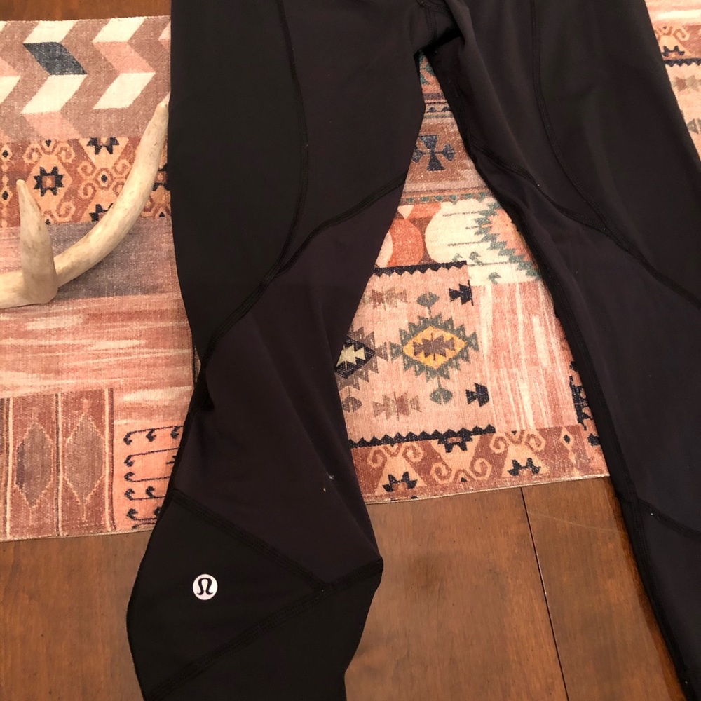 Lululemon athletica cropped black leggings
